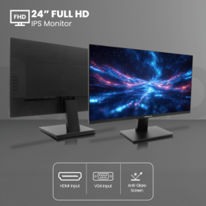 Volkano 24″ Full HD IPS Monitor with HDMI/VGA, 100 Hz Volkano 24" Full HD IPS Monitor with HDMI/VGA, 100 Hz