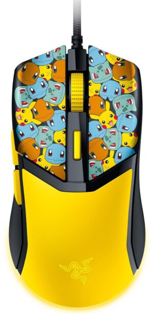 Razer Cobra Chroma RGB Pokémon Kanto Starters 8500 DPI Optical Right-Handed Black & Yellow Wired Gaming Mouse Razer Cobra Chroma RGB Pokémon Kanto Starters 8500 DPI Optical Right-Handed Black & Yellow Wired Gaming Mouse