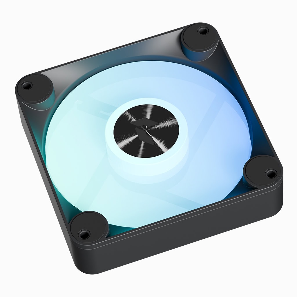 APNX FP1 120mm PWM ARGB Fan 3 Pack with Hub - Black