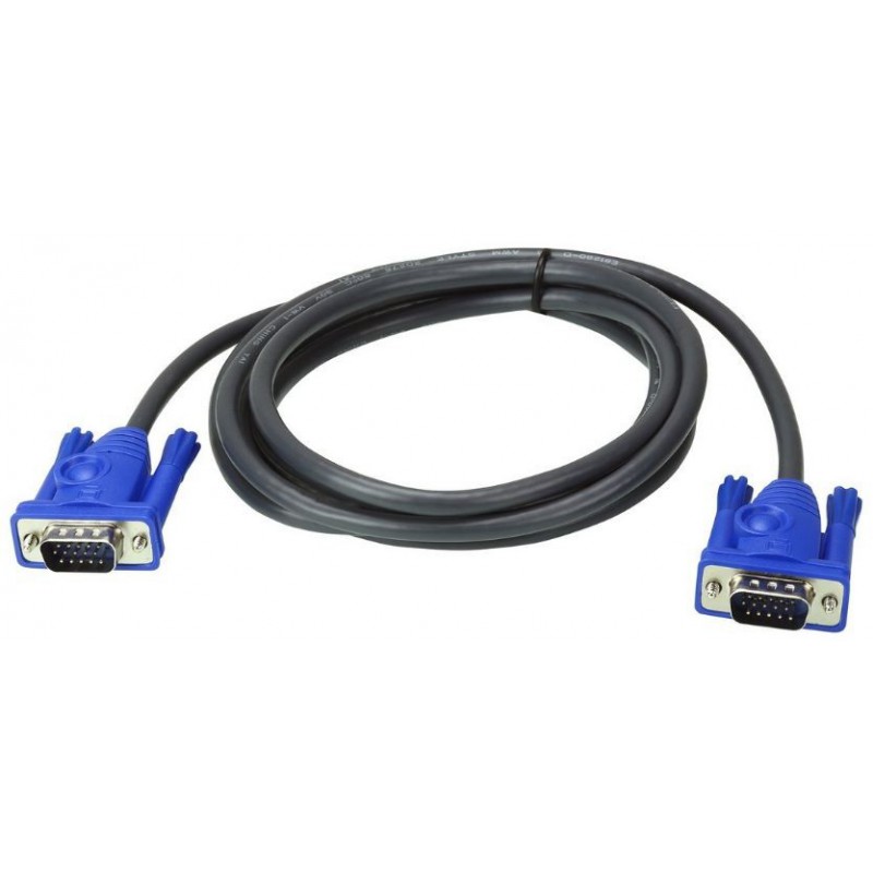 Volkano View Series 1.5m Male to Male VGA Cable - Black