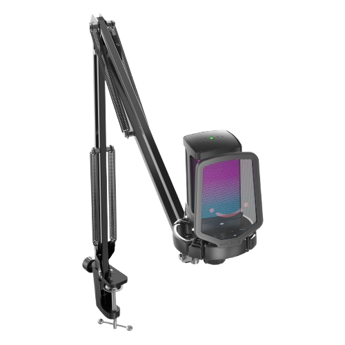 Fifine Q6T RGB Microphone with Pop Filter and Shock Mount Kit