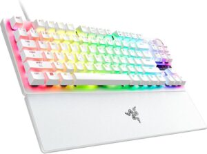 Razer Huntsman V3 Pro Tenkeyless 8KHz Mechanical Gaming Keyboard – White Edition Razer Huntsman V3 Pro Tenkeyless 8KHz Mechanical Gaming Keyboard - White Edition