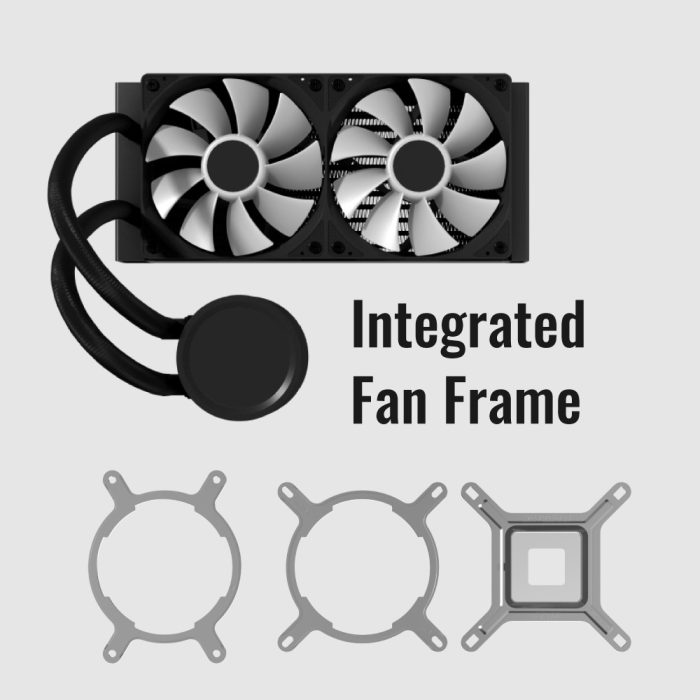 AeroCool Abyss 240mm L Digital Liquid Cpu Cooler - Black