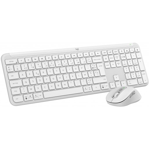 Logitech Signature Slim MK950 Off-White Wireless Keyboard & Mouse Combo