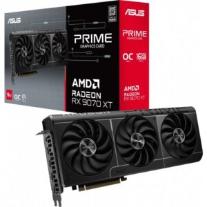 ASUS Radeon RX 9070 XT PRIME OC 16GB GDDR6 256-Bit PCIe 5.0 Desktop Graphics Card
