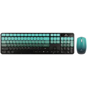Volkano Prism Series Bluetooth Wireless Keyboard and Mouse – Teal