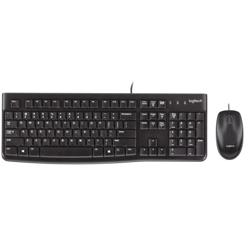 Logitech MK120 Wired Desktop Keyboard and Mouse Combo