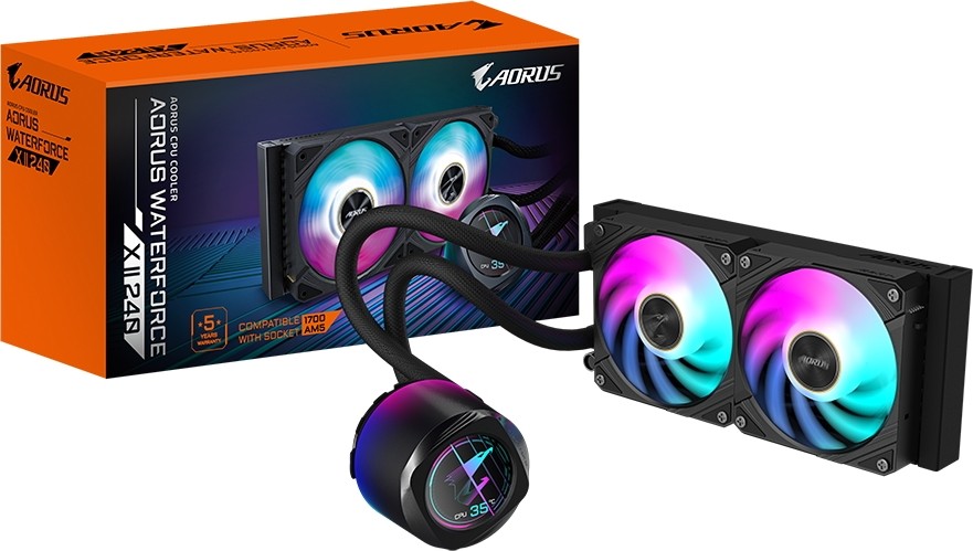 Gigabyte Aorus WaterForce X II 240mm Black Liquid CPU Cooler