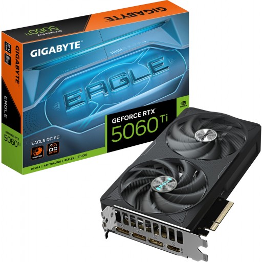 Gigabyte GeForce RTX 5060 Ti EAGLE OC 8G 8GB GDDR7 128-bit PCIe 5.0 Desktop Graphics Card