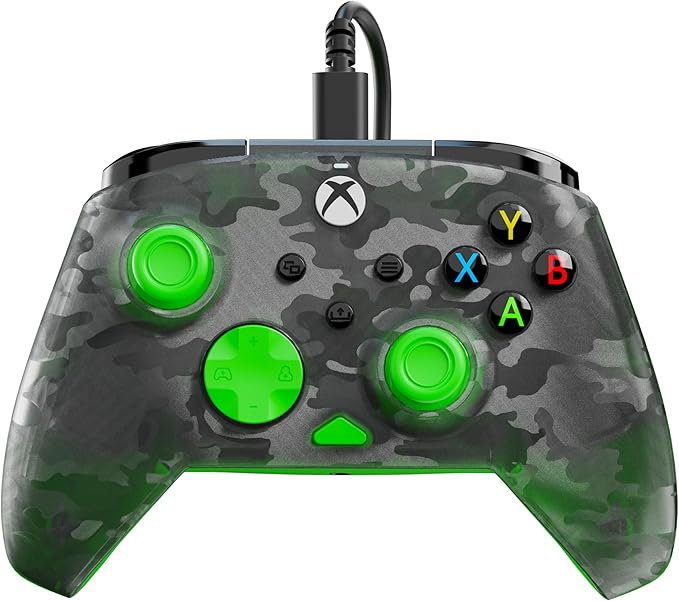 Turtle Beach Rematch Core Wired Gaming Controller for Xbox and PC - Ghost Black Camo/Green