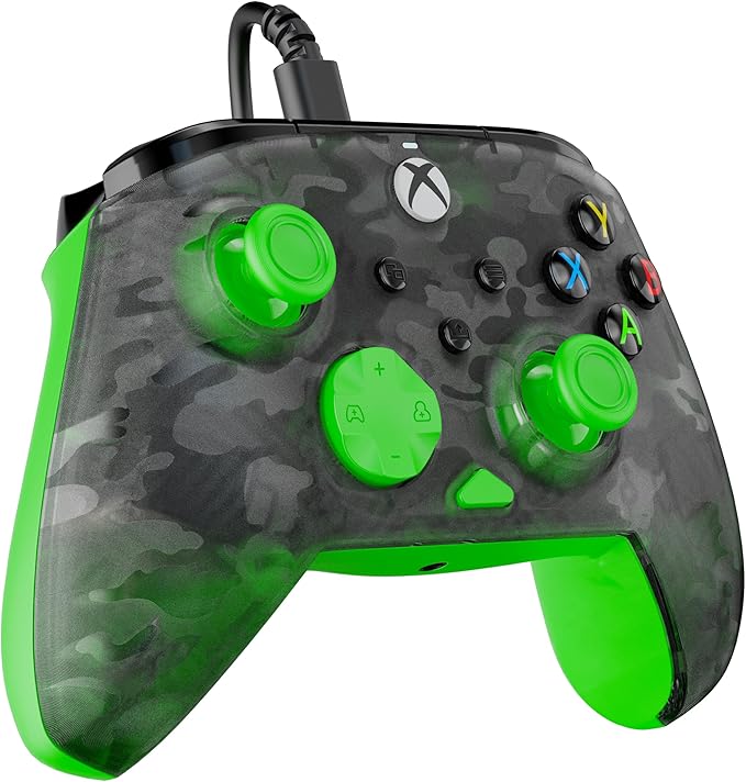 Turtle Beach Rematch Core Wired Gaming Controller for Xbox and PC - Ghost Black Camo/Green