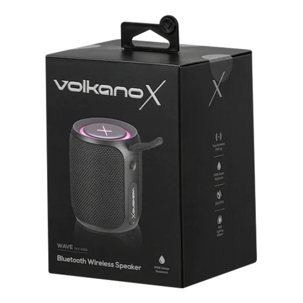 VolkanoX Wave IPX66 Bluetooth Speaker Black