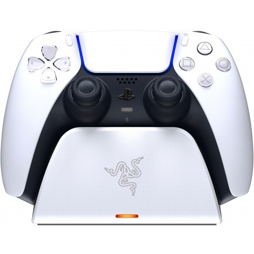 Razer White Quick Charging Stand for PS5 DualSense Wireless Controller