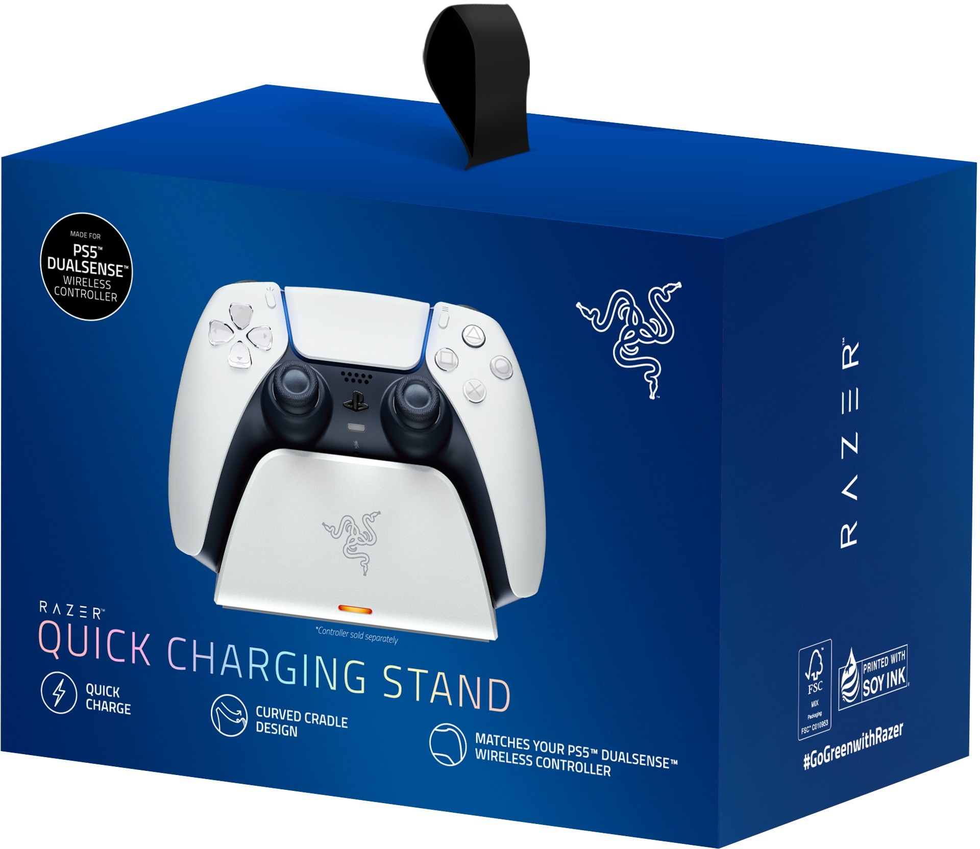 Razer White Quick Charging Stand for PS5 DualSense Wireless Controller