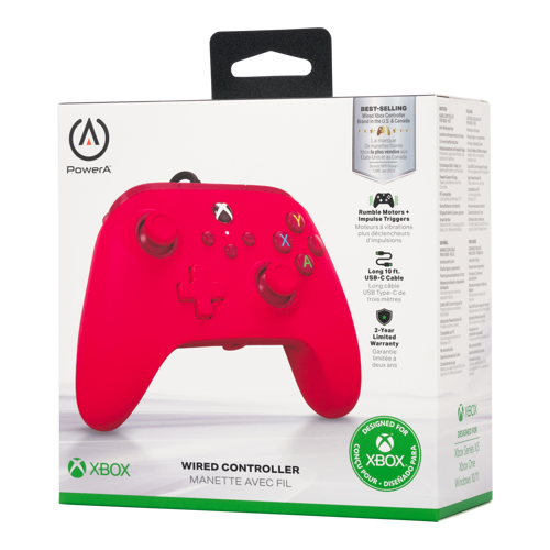 PowerA Wired Controller for Xbox Series X/S Red