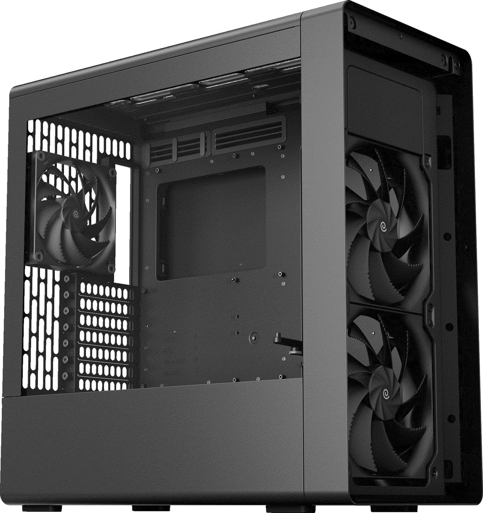 HAVN BF 360 Flow Tempered Glass Black SGCC Steel E-ATX Mid Tower Desktop Chassis