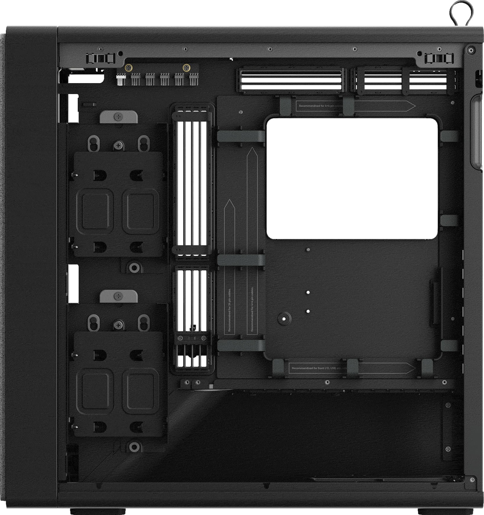 HAVN BF 360 Flow Tempered Glass Black SGCC Steel E-ATX Mid Tower Desktop Chassis
