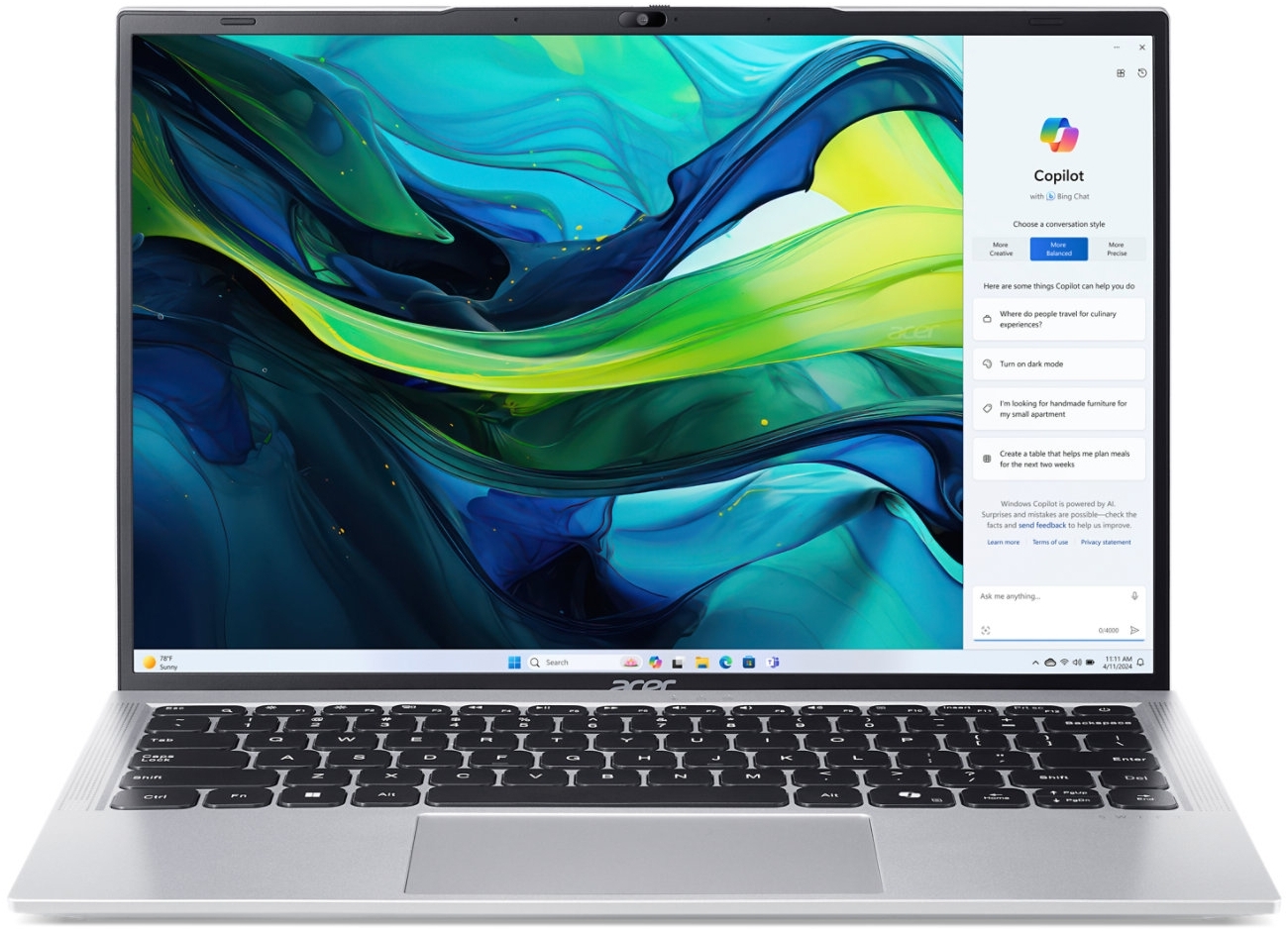 Acer Swift Lite 14 14" WUXGA (1920 x 1200 resolution) Laptop