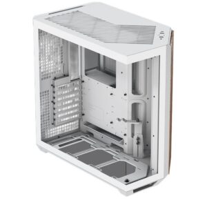 Aerocool APNX Premium White and Wood ATX Mid Tower Glass Edition Desktop Chassis