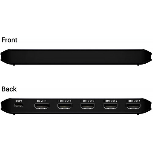 ATEN VS4814 Essentials 4-Port True 4K HDMI Splitter