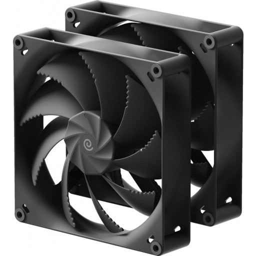 AeroCool HAVN H18 180mm PWM Black Case Fan - Dual Pack