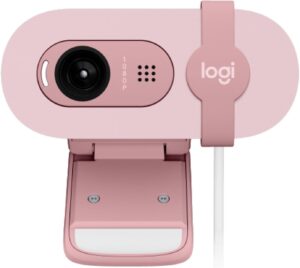 Logitech Brio 100 USB Full HD Webcam – Rose Logitech Brio 100 USB Full HD Webcam - Rose