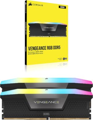 CORSAIR Vengeance RGB 16GB (2 x 8GB) 288-Pin PC RAM DDR5 5200 (PC5 41600) Desktop Memory Module CORSAIR Vengeance RGB 16GB (2 x 8GB) 288-Pin PC RAM DDR5 5200 (PC5 41600) Desktop Memory Module