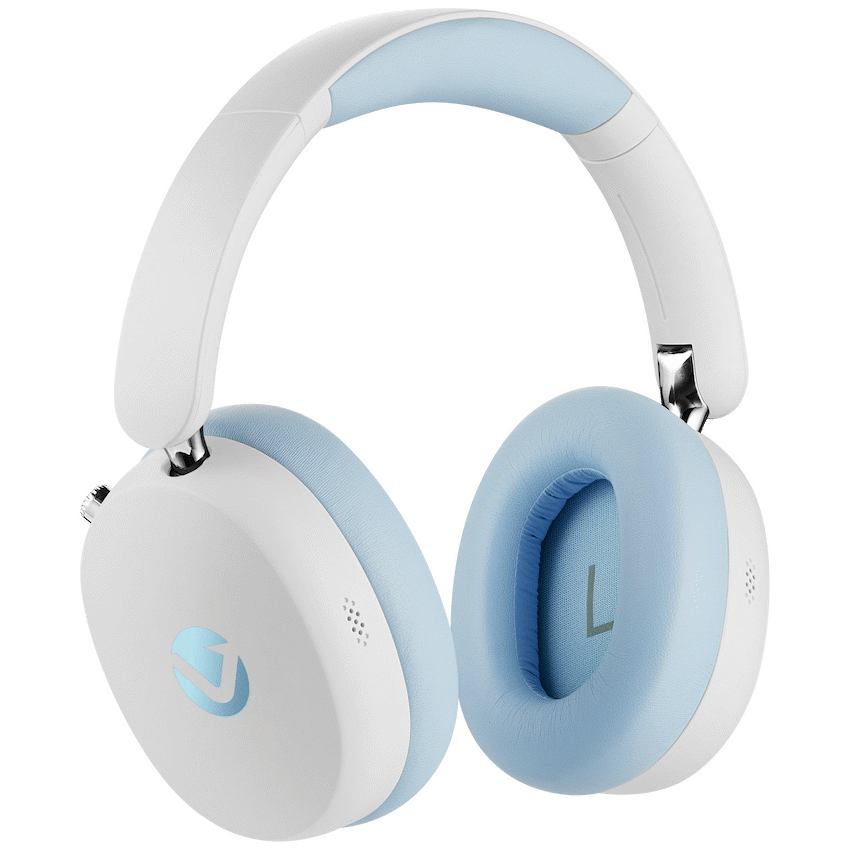 Volkano Lexi Pro Hybric ANC Wireless Headset - White/Blue