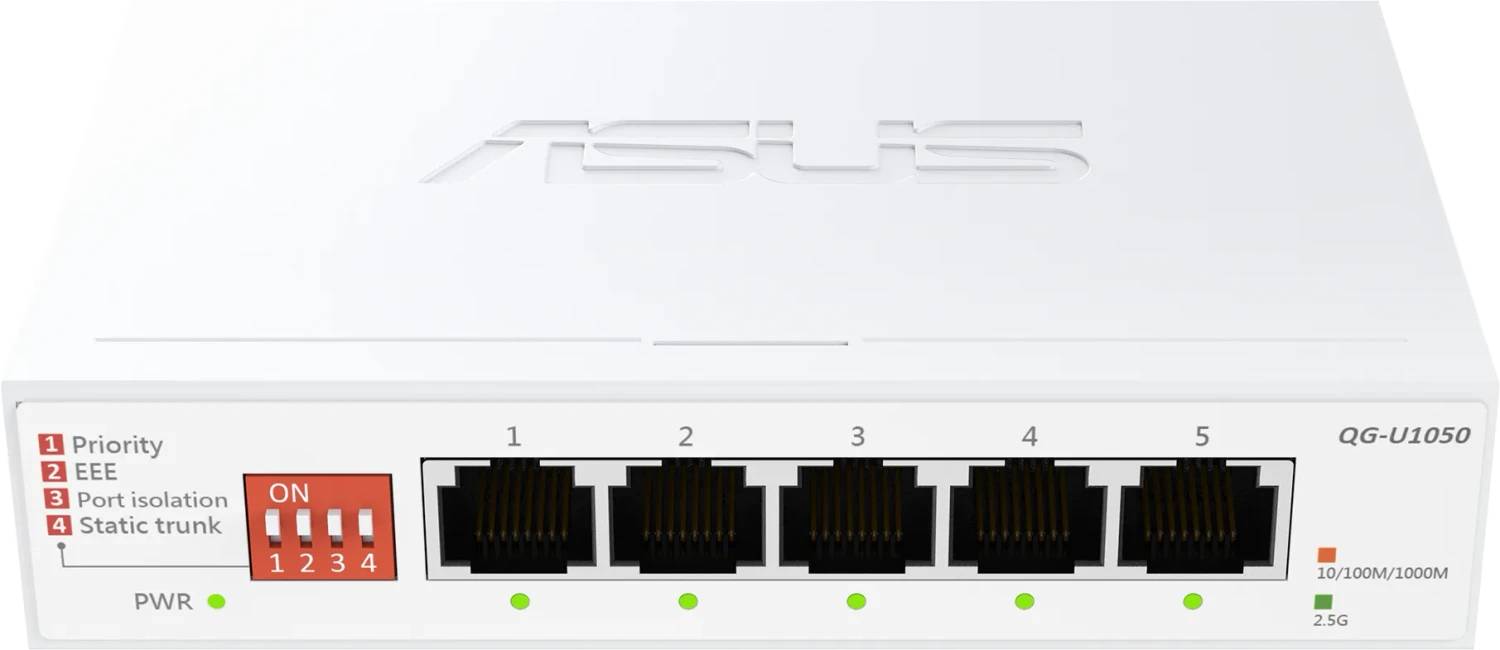 ASUS QG-U1050 5-Port 2.5G Ethernet Unmanaged Switch