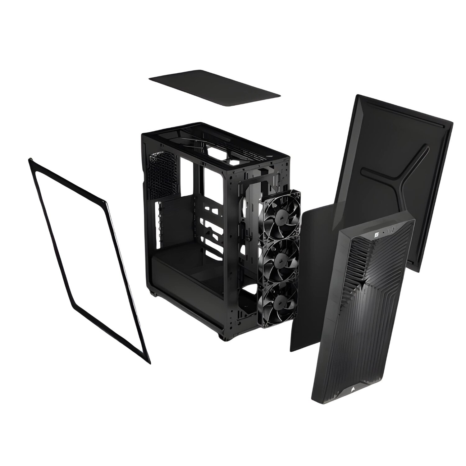 Corsair 3200D RS Tempered Glass Smoke Steel ATX Mid-Tower Desktop Chassis