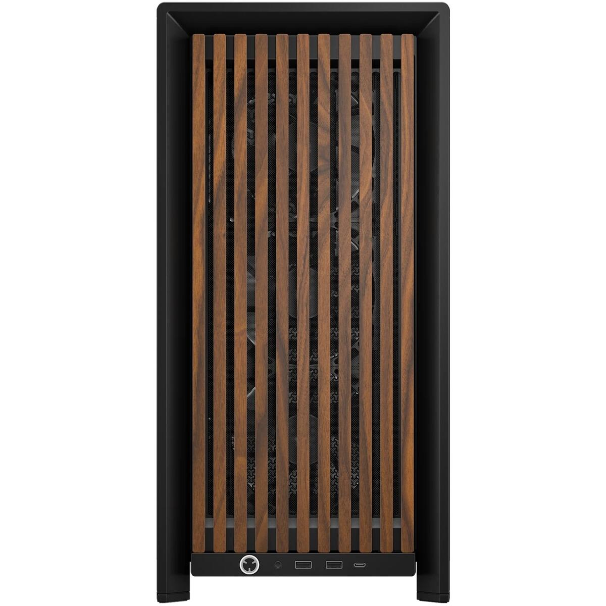 Corsair FRAME 4000D WOOD RS Tempered Glass Black Walnut Steel E-ATX Mid Tower Desktop Chassis