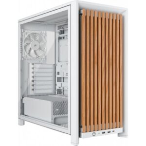 Corsair FRAME 4000D WOOD RS Tempered Glass White Oak Steel E-ATX Mid Tower Desktop Chassis