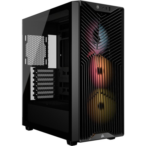 Corsair 3200D RS ARGB Tempered Glass Black Steel ATX Mid-Tower Desktop Chassis