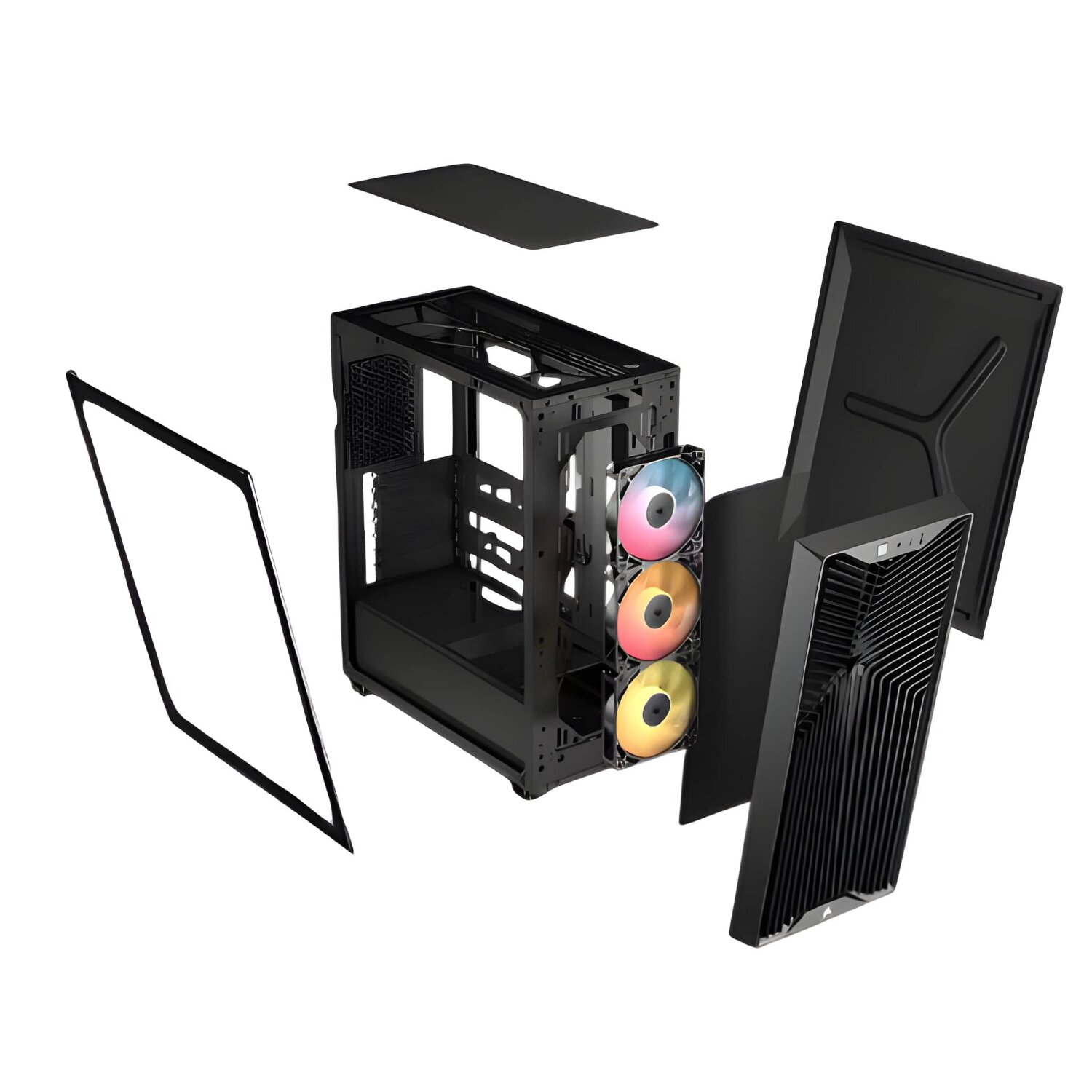 Corsair 3200D RS ARGB Tempered Glass Black Steel ATX Mid-Tower Desktop Chassis