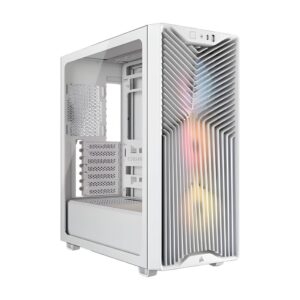 Corsair 3200D RS ARGB Tempered Glass White Steel ATX Mid-Tower Desktop Chassis