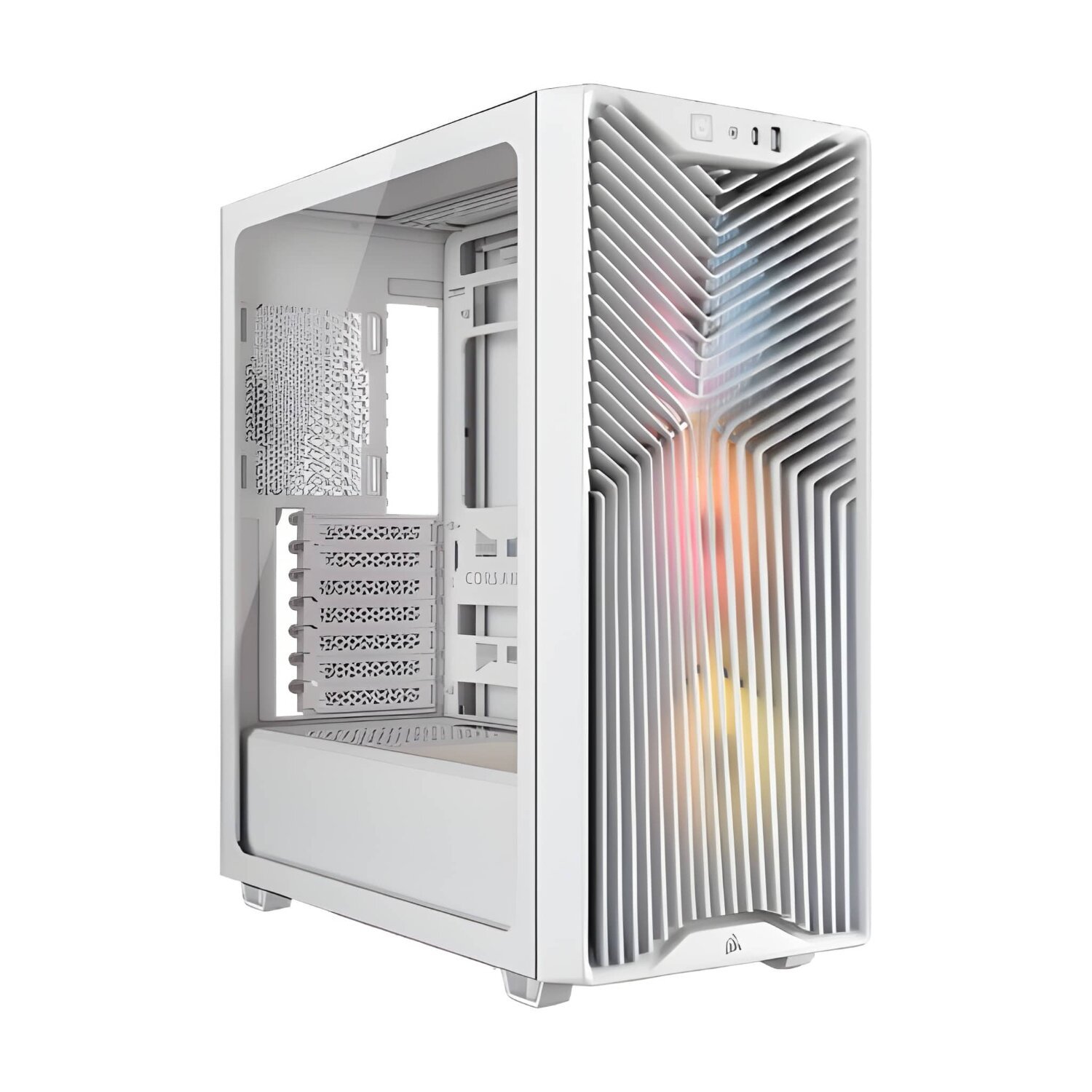 Corsair 3200D RS ARGB Tempered Glass White Steel ATX Mid-Tower Desktop Chassis