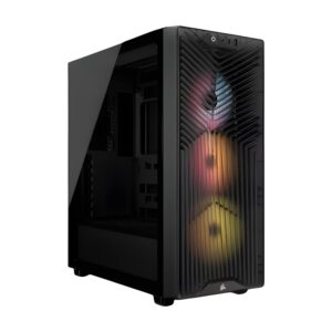 Corsair 3200D RS ARGB Tempered Glass Smoke Steel ATX Mid-Tower Desktop Chassis