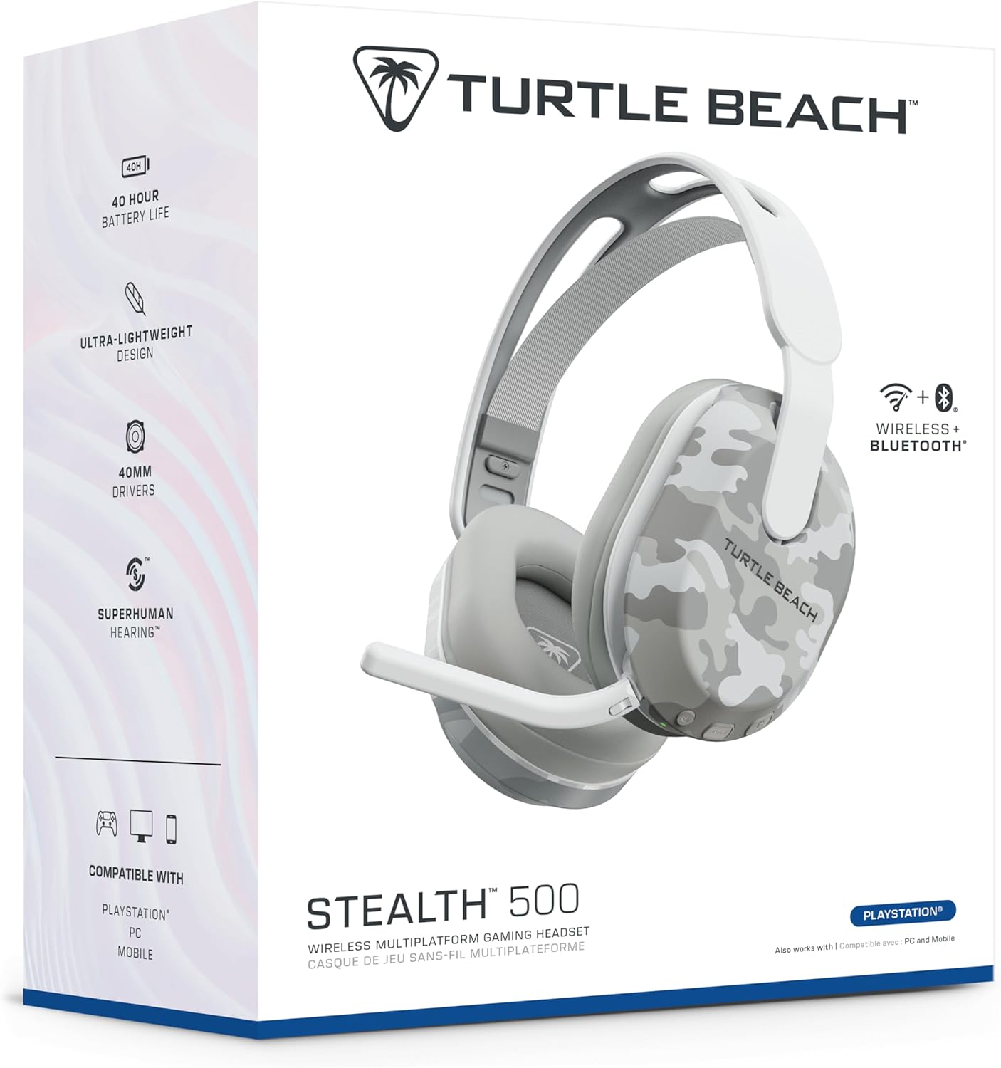 Turtle Beach Stealth 500 PS Arctic Camo Gaming Wireless Headset