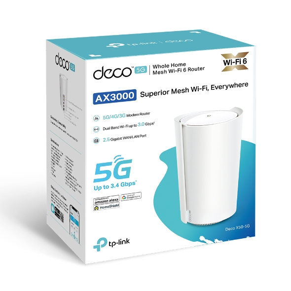 Tp-Link Deco X50-5G AX3000 Whole Home Mesh WiFi 6 Router
