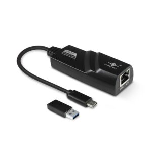 VANTEC USB 5Gb/s Type-C Gigabit Ethernet RJ-45 Black Network Adapter VANTEC USB 5Gb/s Type-C Gigabit Ethernet RJ-45 Black Network Adapter