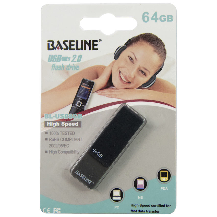 Baseline 64GB Type-A USB 2.0 Flash Drive