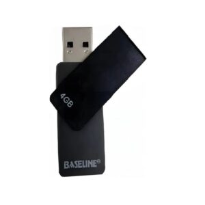 Baseline 4GB USB Type-A Flash Drive Black