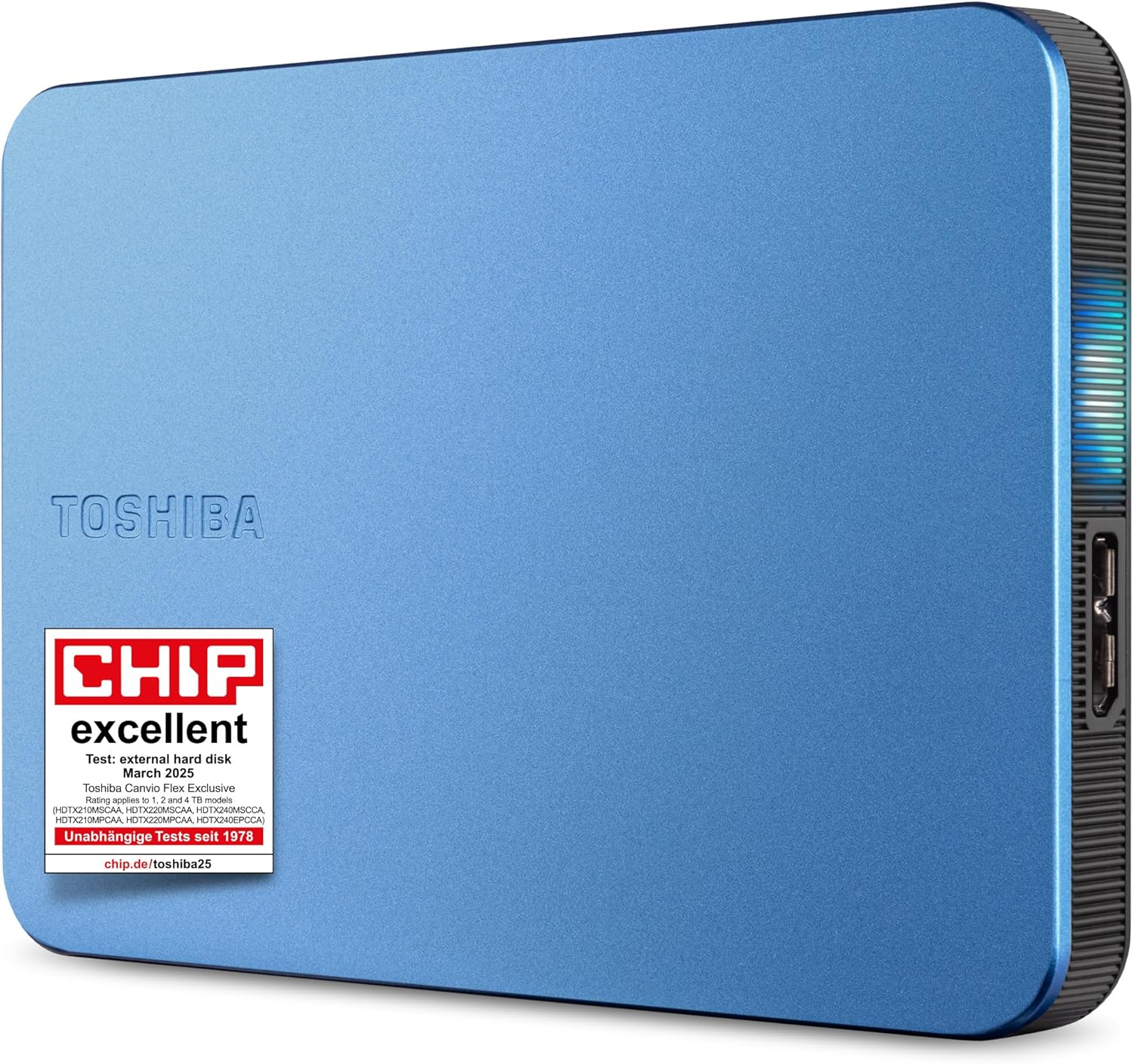 Toshiba Canvio Flex 2.5-inch 2TB Metallic Blue External Hard Drive
