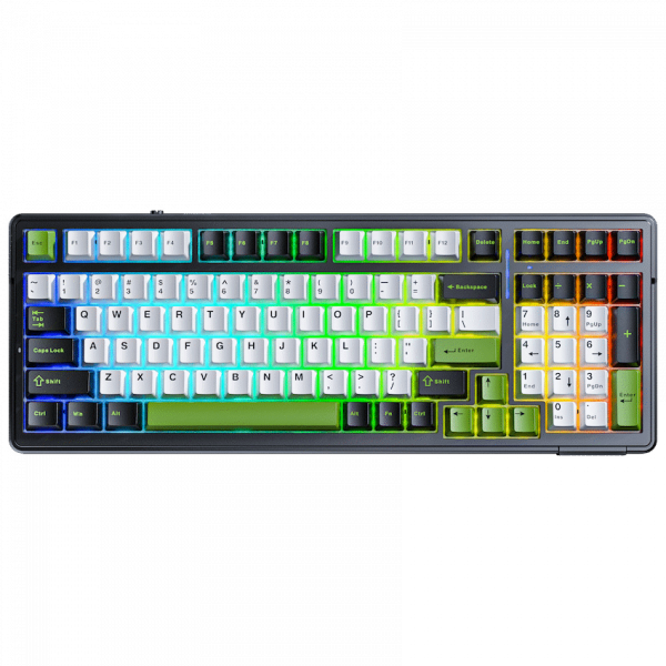 Aula Mechanical Gasket 80 Multimode Keyboard Black,White and Grey