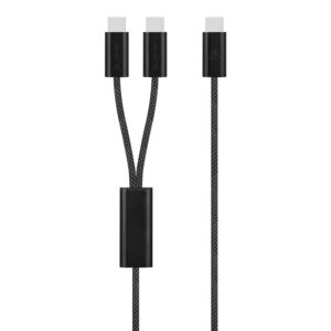 Volkano Weave Series 100W 2-in-1 Cable 1.5m