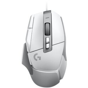 Logitech G502 X Wired Gaming Mouse with Lightforce Hybrid Switches - White