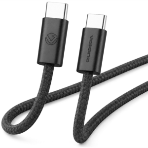 Volkano Weave Series 60W Type-C Male to Male Cable 1.2m Black