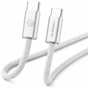 Volkano Weave Series 60W Type-C Male to Male Cable 1.2m White