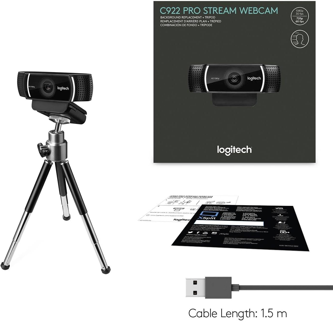 Logitech C922 Pro Stream FHD 1080P Webcam