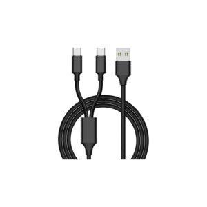 Titan Xbox Type-C to Type-A Dual Charging Cable 2m Black